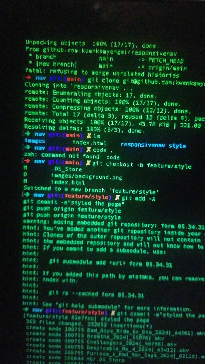 KellyHandy69750's tweet image. Nearly crashed my team&apos;s work but all good now
#60daysofLearning
#RebaseCodeCamp