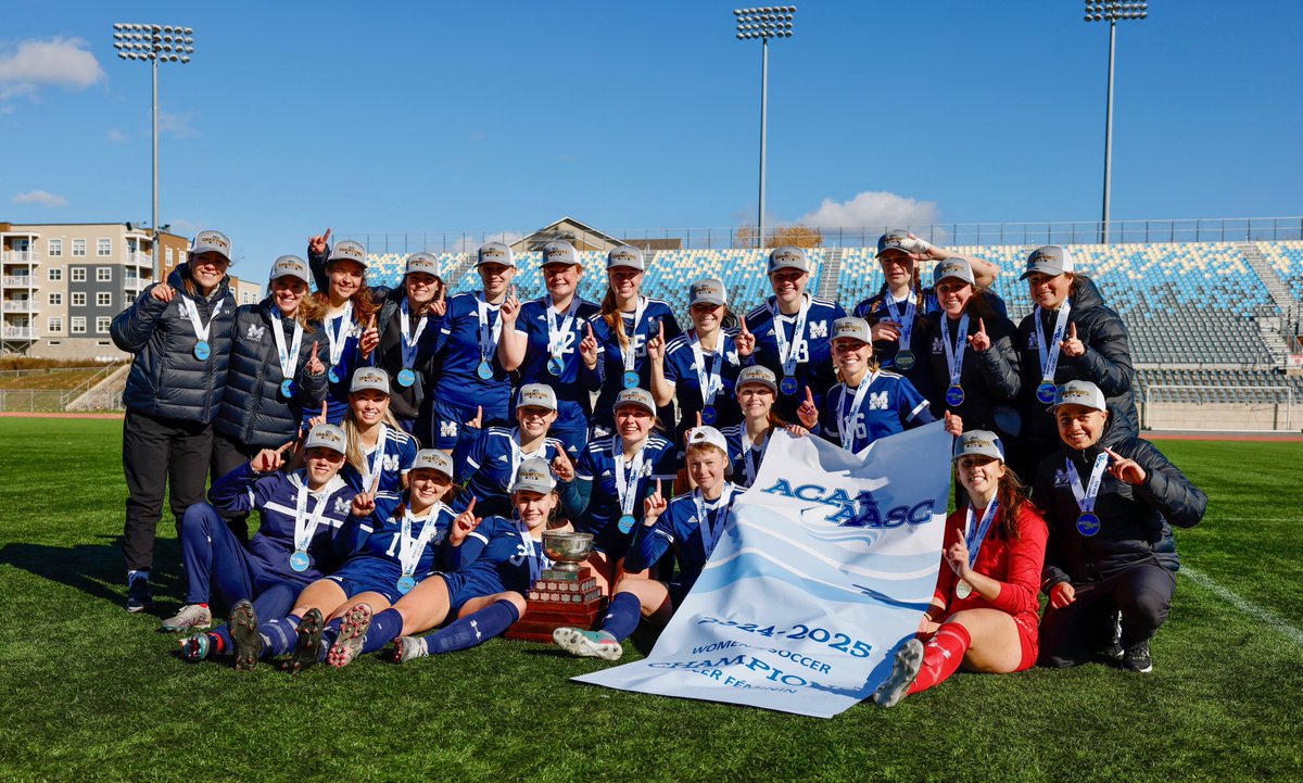2024-25 ACAA Women’s Soccer Champions, Mount Saint Vincent University Mystics! 📷