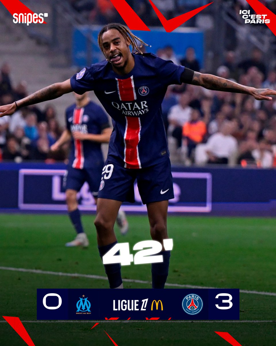 ⏱️ 42' - 😏⚽️

#OMPSG (0-3) | #LeClassique