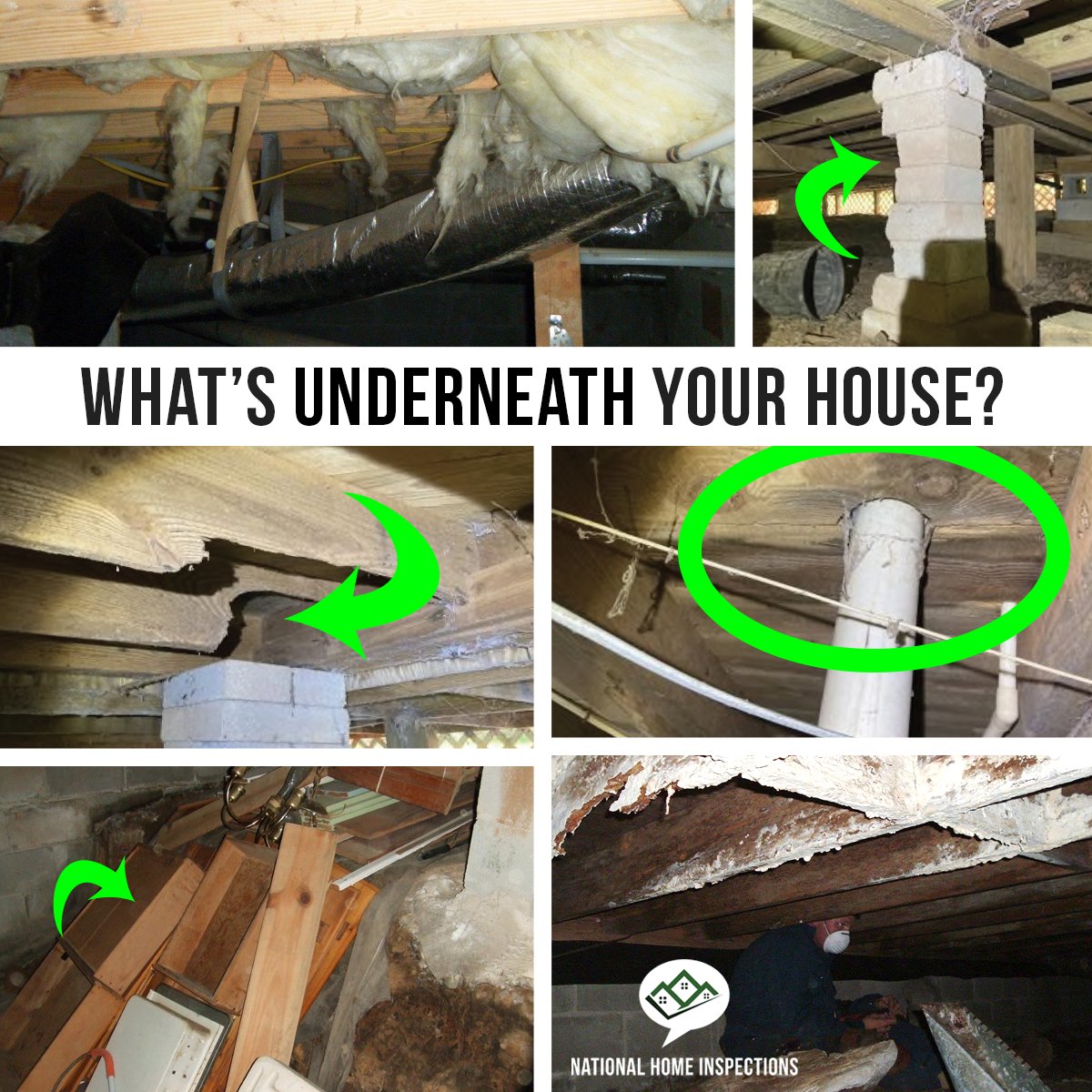 home_ned's tweet image. What’s lurking beneath your home? 👀 Termites? Fungus? Or maybe something even scarier? 🕷️🏚️ Let us take a look &amp;amp; give you peace of mind! 🏠🔍 Click  ➡️ housetalk.net to schedule your home inspection! 😎 #HouseTalk #HomeInspectionExperts #KnowYourHome #HomeInspector