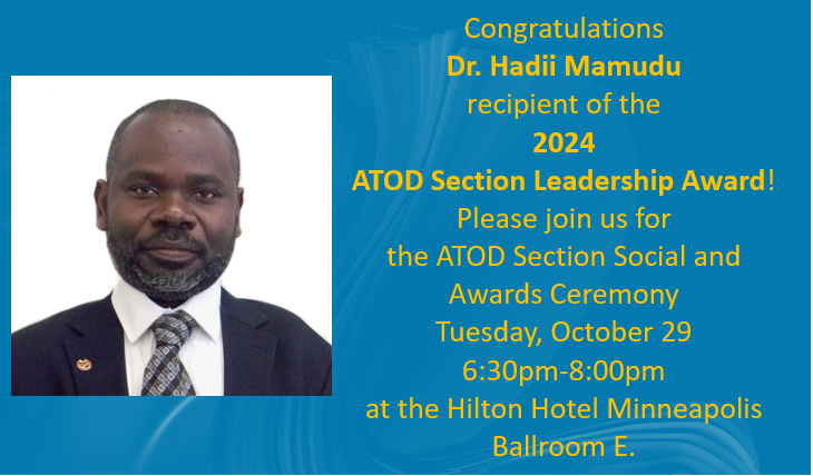 The ATOD scientific program is apha.confex.com/apha/2024/meet…