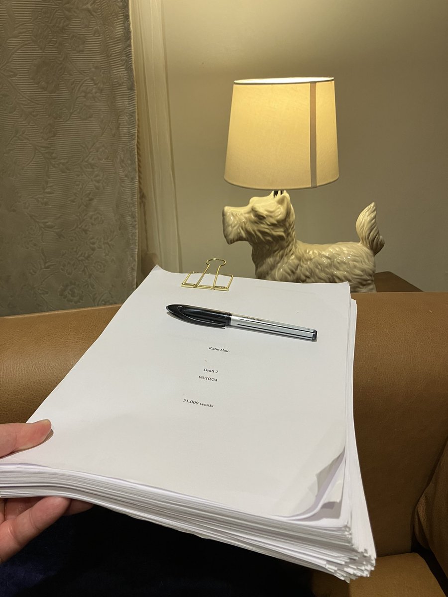 Book twenty-four of 2024 is a real privilege to have read. <a href="/halekatie/">Katie Hale - novelist & poet 🌈</a> new manuscript, before it heads out into the world. And it’s beautiful, and haunting. #AmReading (in our half term holiday home.)