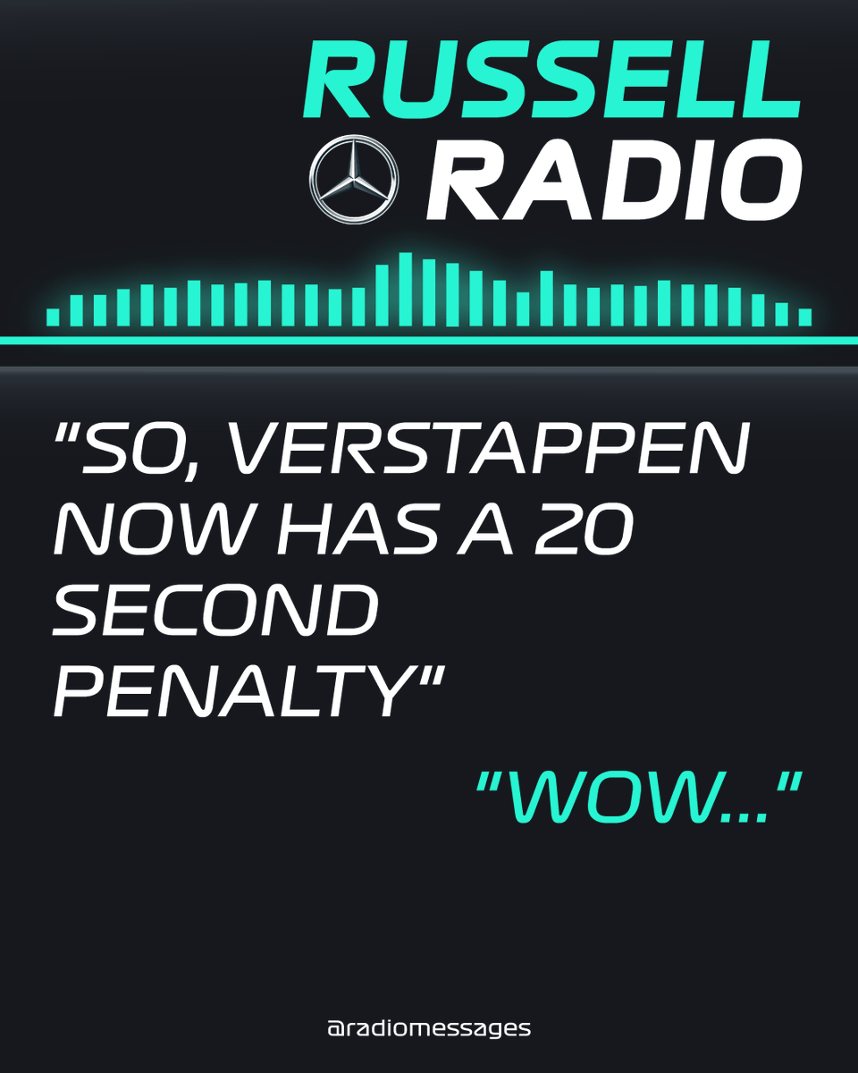 radiomessages's tweet photo. Russell on the radio never disappoints 😂😂 #F1 #MexicoGP https://t.co/GefRFX6r3T