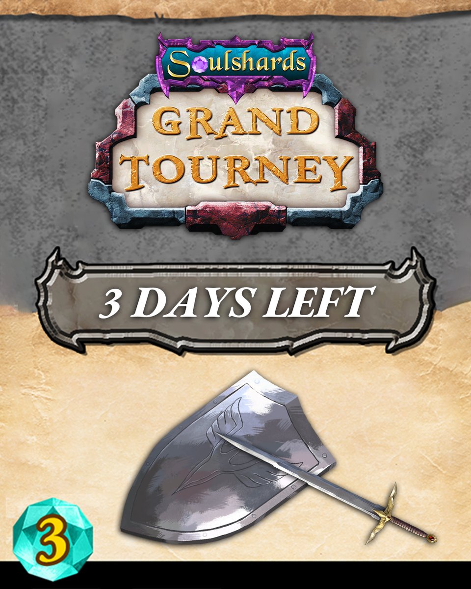 Soulshards_GDG's tweet photo. 3 Days left until we launch Soulshards Grand Tourney on @Kickstarter! 
https://t.co/jQRS1H3hBP https://t.co/tE48x1DaEi