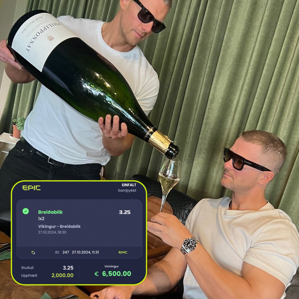 Þessi virðist hafa dottið 😅🏆🍷
