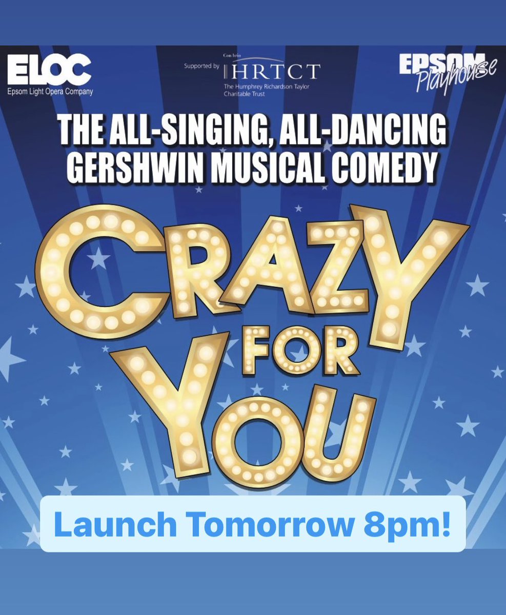 EpsomLightOpera's tweet image. Join us tomorrow for the launch of our next show Crazy For You 💫

8pm the Good Shepherd Church Hall