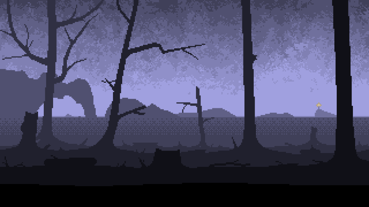 "Edge of the wasteland" - pixel art practice. #pixelart #indiegaming #gaming