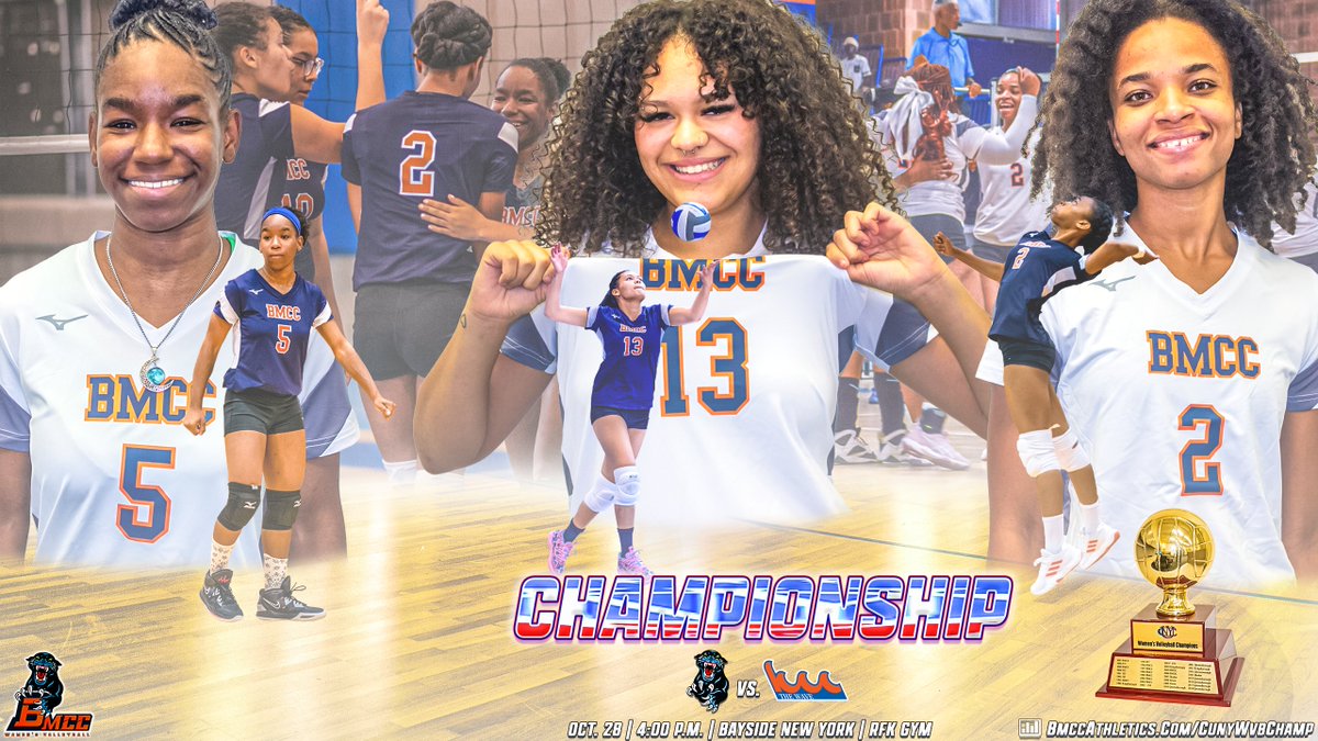 BMCC Athletics (@bmccathletics) on Twitter photo ๐ ๐ | ๐ช๐ฏ๐จ๐ด๐ท๐ฐ๐ถ๐ต๐บ๐ฏ๐ฐ๐ท ๐ด๐ถ๐ต๐ซ๐จ๐
2โฃnd seed <a href="/BMCCAthletics/">BMCC Athletics</a> #WVB squad looks to make their 2โฃnd CUNY Final in 3โฃ seasons against 3โฃrd seed <a href="/KCCWAVE/">KCC Athletics</a> in the Conference Semifinals at 4โฃ p.m.โ๏ธ
๐ RFK Gym (Bayside, N.Y.)
๐ BMCCAthletics.com/CUNYWVBCHAMP
<a href="/NJCAAVolleyball/">NJCAA Volleyball</a> ๐ ๐ | ๐ช๐ฏ๐จ๐ด๐ท๐ฐ๐ถ๐ต๐บ๐ฏ๐ฐ๐ท ๐ด๐ถ๐ต๐ซ๐จ๐
2โฃnd seed <a href="/BMCCAthletics/">BMCC Athletics</a> #WVB squad looks to make their 2โฃnd CUNY Final in 3โฃ seasons against 3โฃrd seed <a href="/KCCWAVE/">KCC Athletics</a> in the Conference Semifinals at 4โฃ p.m.โ๏ธ
๐ RFK Gym (Bayside, N.Y.)
๐ BMCCAthletics.com/CUNYWVBCHAMP
<a href="/NJCAAVolleyball/">NJCAA Volleyball</a>