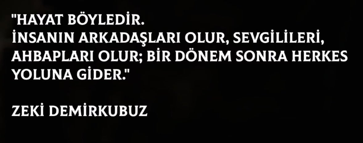 Bu ara da giden gidene.