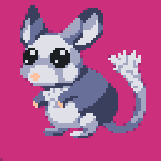 xPoli_arts's tweet photo. I did a pixel art of my chinchilla Chipp!

Not a birdie this time, but wanted to share~

#pixelart #chinchilla https://t.co/52nFeCWHXh