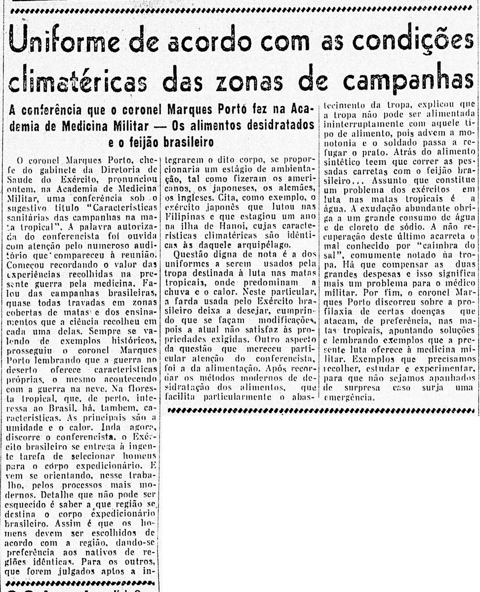 sentandoapua's tweet photo. Notícias da 2ª Guerra: 28OUT1943-Uniforme de acordo com as condições climatéricas das zonas de campanha https://t.co/mtikuO2TxV
#OUT43 #ANoite #WWII #FEB #uniforme #clima @exercitooficial @feb_brasil https://t.co/ICbHTi5qYq