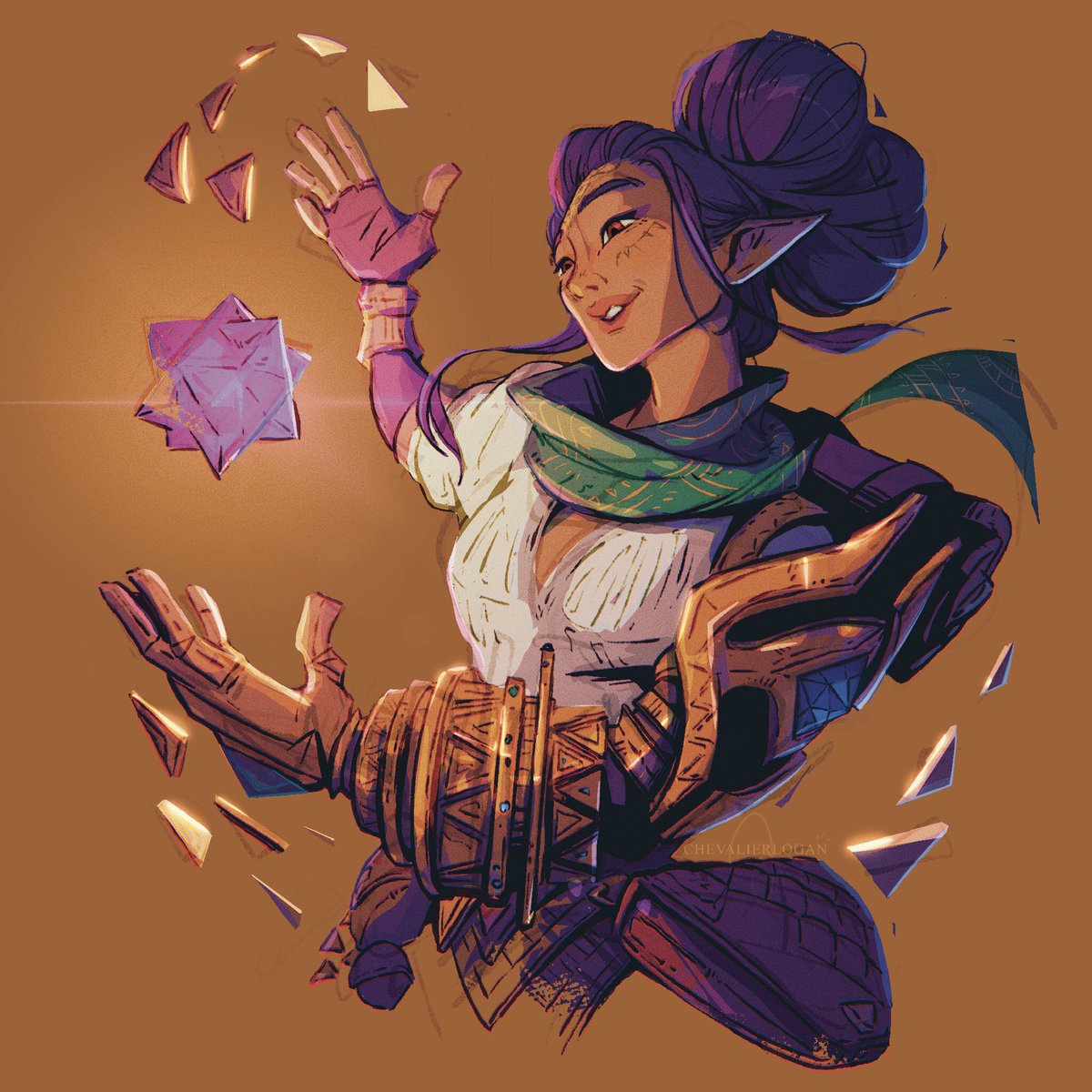 _ChevalierLogan's tweet image. 🧡

#1day1character #Bellara #DragonAgeTheVeilguard