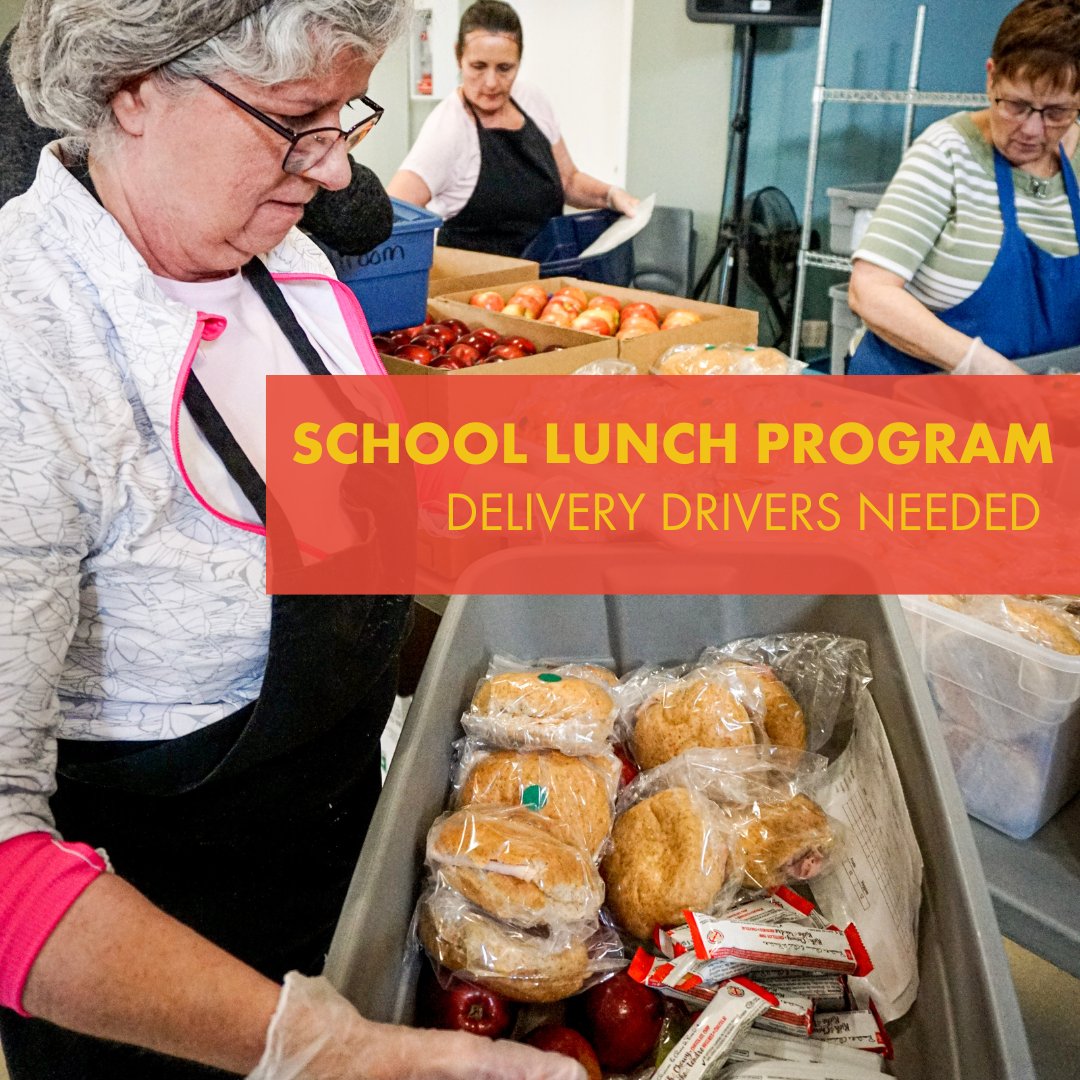#RedDeer We're looking for a driver for our School Lunch Program. This program provides lunch to 500+ students across Central Alberta daily. Head to theseed.ca/volunteer to sign up! #VolunteersNeeded #DriversNeeded #GiveBack #EndHomelessness #EndPoverty #HopeGrowsHere