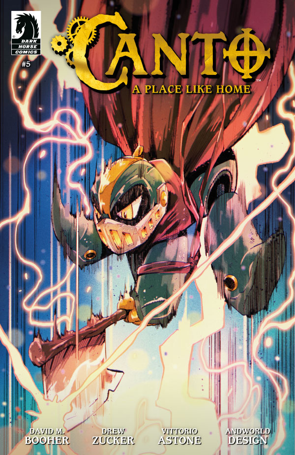 Dark Horse Comics (@darkhorsecomics) on Twitter photo The final confrontation arrives in Canto: A Place Like Home #5, out now in comic shops! More: bit.ly/4h5sZ1b
By <a href="/davidbooher/">David M. Booher</a>, <a href="/Drew_Zucker/">Drew Zucker-</a>, <a href="/AstoneVittorio/">Vittorio Astone</a>, and <a href="/andworlddesign/">AndWorld Design</a>. Variant covers by <a href="/Gaxix/">𝕲𝖆𝖝</a> and <a href="/RLopezOrtiz/">Ricardo López Ortiz</a> The final confrontation arrives in Canto: A Place Like Home #5, out now in comic shops! More: bit.ly/4h5sZ1b
By <a href="/davidbooher/">David M. Booher</a>, <a href="/Drew_Zucker/">Drew Zucker-</a>, <a href="/AstoneVittorio/">Vittorio Astone</a>, and <a href="/andworlddesign/">AndWorld Design</a>. Variant covers by <a href="/Gaxix/">𝕲𝖆𝖝</a> and <a href="/RLopezOrtiz/">Ricardo López Ortiz</a>