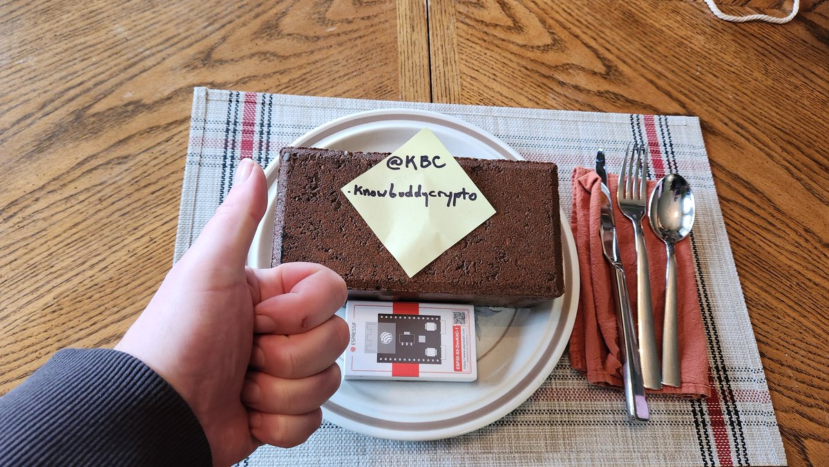 And for my greatest culinary achievement, I give you breakfast Brick. With a side of ESP32-S3, and smothered in KBC discord sauce