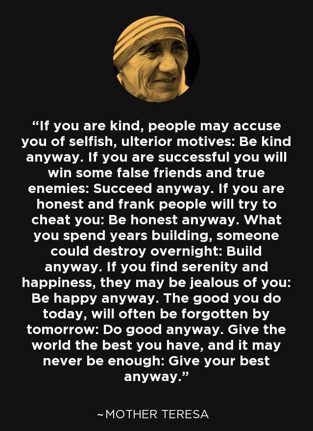 Keeping yourself in a place of grace is a discipline. It doesn’t come easy and it’s not instinctive, at least for me. I found a version of this earlier today. It inspired me afresh.