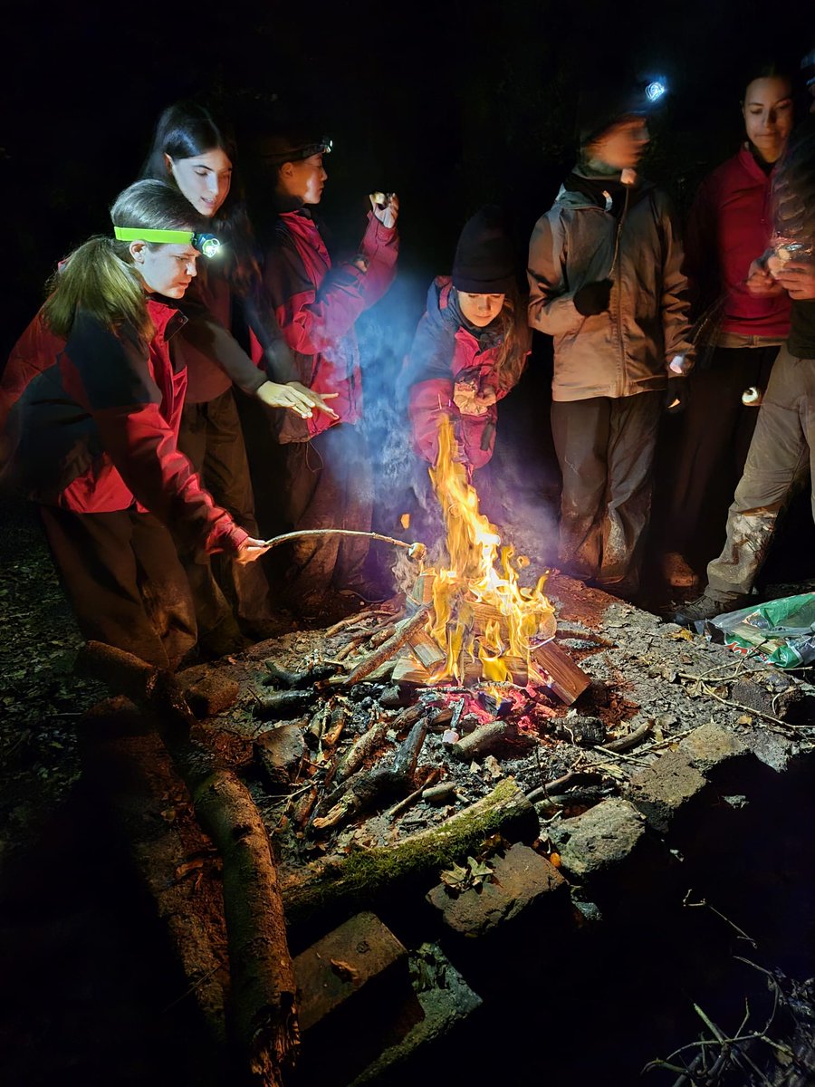DofEMerton's tweet photo. All groups have had dinner and are in good spirits following a camp fire! https://t.co/12H4xcAsKO