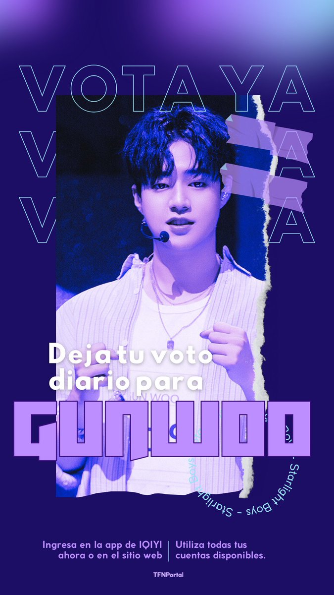 Vota ahora por GUNWOO. 
Puedes votar a través de la app o el sitio web. 

🖇️ iq.com/intl-common/st…

Se pueden utilizar diversas cuentas de Gmail, otros correos, cuentas de Facebook, Google y TikTok. 
Vota tanto como puedas!!!! 

#GUNWOO #건우
#StarlightBoys