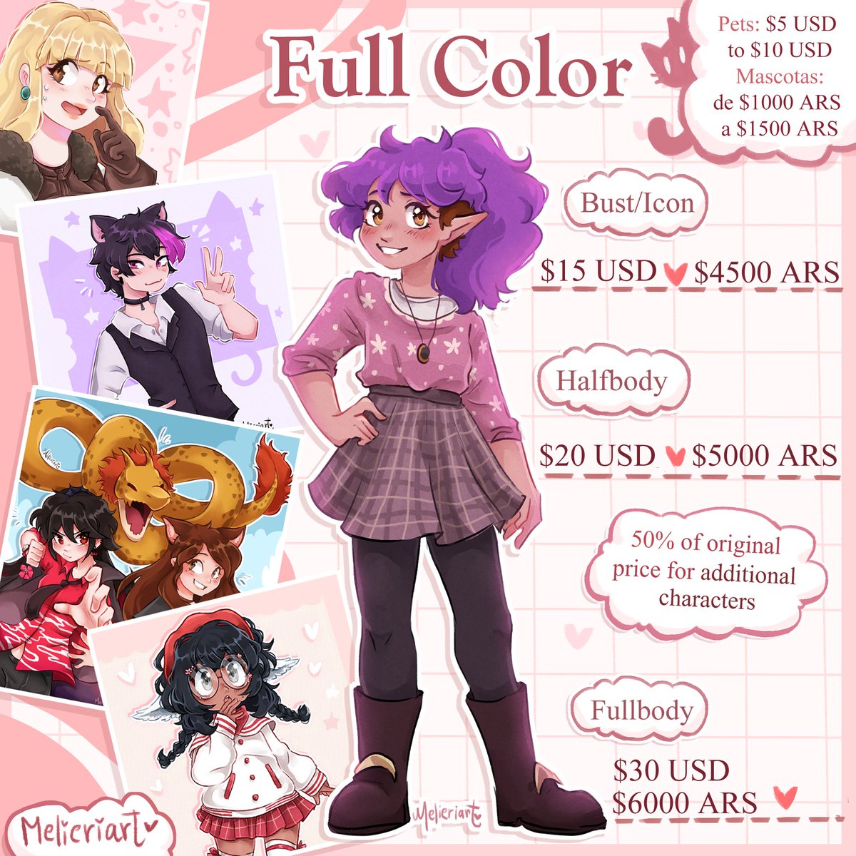 Melieriart's tweet photo. HI HELLO!!!! I AM BACK!! With a neeew commission sheet!! ^u^) RT's much appreciated <3
#opencommissions #comisionesabiertas https://t.co/Iye7BTsZjr