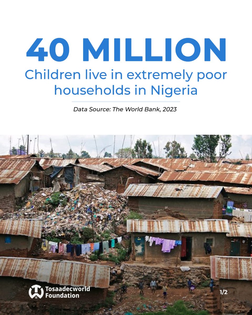TosaadecFdn's tweet photo. The path out of poverty begins with education. To empower 40 MILLION children out of poverty and secure a brighter future for them, we must ensure equal access to quality education and profitable work skills training for girls and boys growing up in poverty-stricken communities. https://t.co/umQoJvNNW6