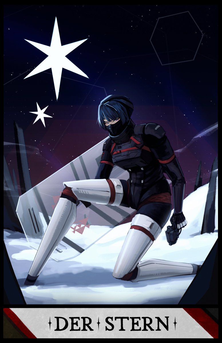 sinisterstrum_'s tweet photo. I participated in the #signalis tarot project which released today to celebrate the game's anniversary, thank you for having me! I wanted to draw STAR :)
I'll link the full project below! https://t.co/xBoqdEab3o