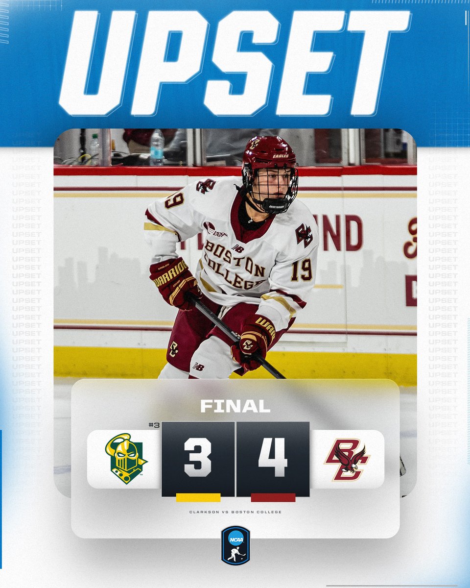 NCAA Ice Hockey (@ncaaicehockey) on Twitter photo UPSET SWEEP 🧹
<a href="/BC_WHockey/">Boston College Women's Hockey</a> completes the series sweep over No. 3 Clarkson
#NCAAHockey UPSET SWEEP 🧹
<a href="/BC_WHockey/">Boston College Women's Hockey</a> completes the series sweep over No. 3 Clarkson
#NCAAHockey