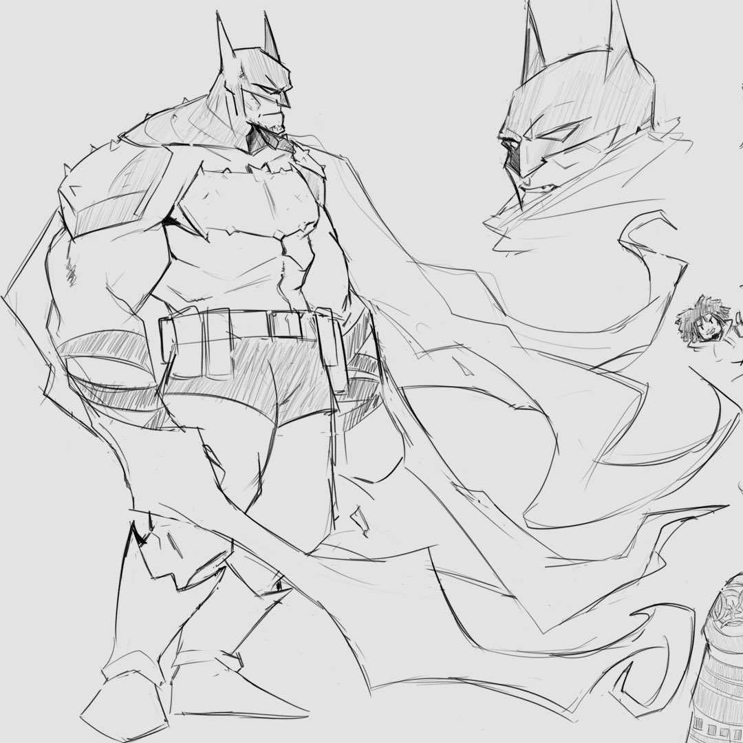 Doncept1's tweet photo. DSS 01 Absolute Batman &amp; The Penguin 

#sketches #characterdesign #absolutebatman #ThePenguin https://t.co/JGpnWfCqUD