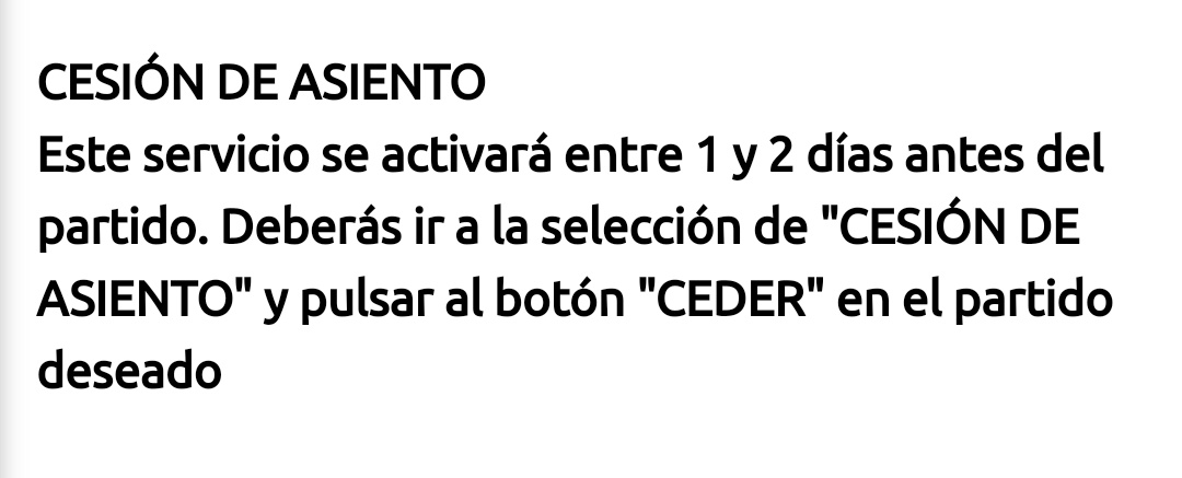 raulsalomRCD's tweet photo. Cesión de asientos 
@RCD_Mallorca no puede ser que a menos de un día del partido, todavía no activéis la opción, cesión de asiento. 
Partido entre semana una vez más, al cual, muchos de nosotros no podemos asistir por trabajo, o horarios qué no son para niños. https://t.co/U3g62QXIX8