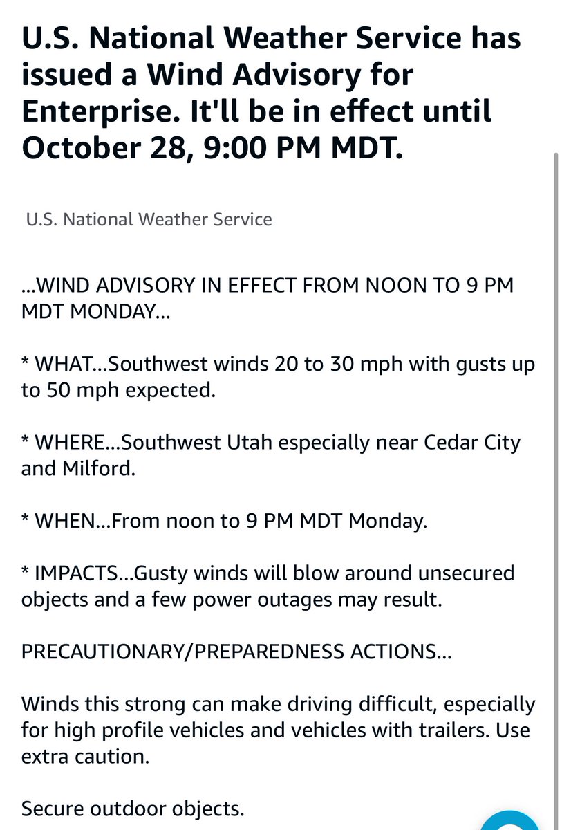 SWUtahWxSpotter's tweet photo. WIND ADVISORY
#utwx #weather #southernutah https://t.co/BWvKKmtfIj