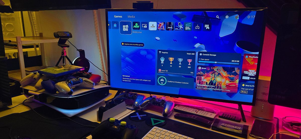GAlRakhis's tweet photo. 🔵🔵 The Welcome Hub Update Arrived to my PS5 with Cool Animated Backgrounds! 🎮🙂 #sony #gaming #playstation5 #ps5 #playstation #games #twitch #twitchstreamer #welcomehub #ps5update https://t.co/KewigeuBEq