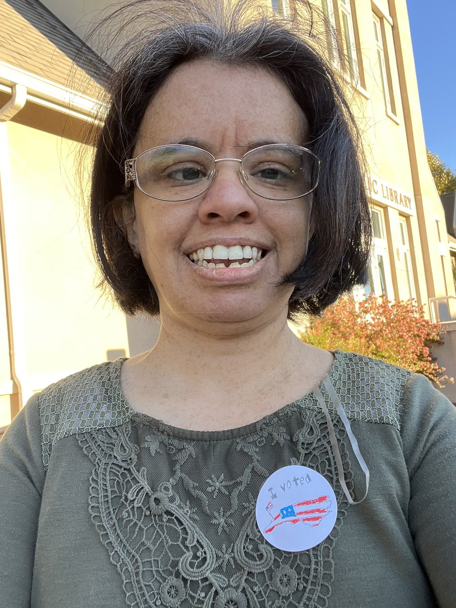 I’m a biracial woman with multiple disabilities and on the first day of early voting, I voted Trump/Vance because I believe we need to make America great, healthy, sane, and happy again! 

I am a proud conservative voter!