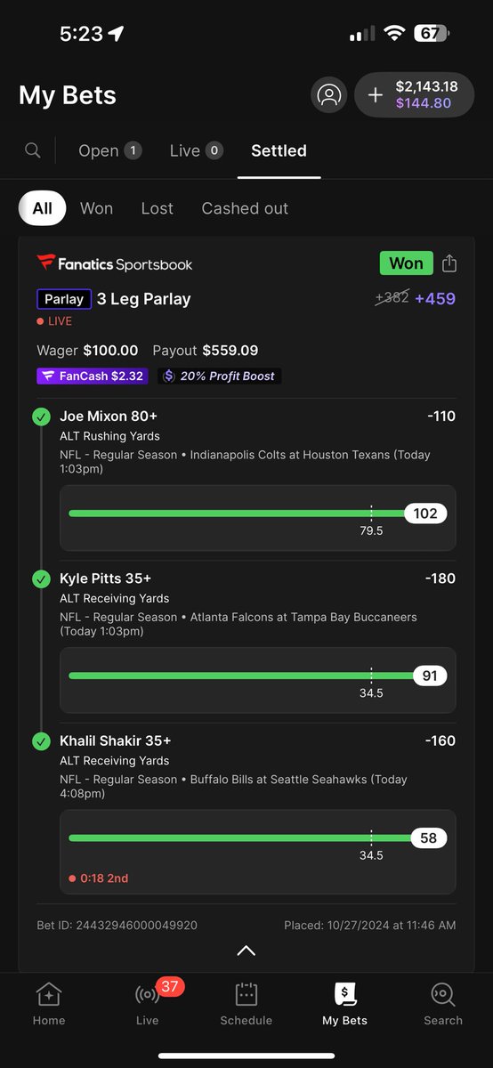 LebanonEman's tweet photo. @CodyBrownBets I owe you a tip my man!!! Let’s Gooooo! DM your Venmo https://t.co/xB1s3Jw8Qh