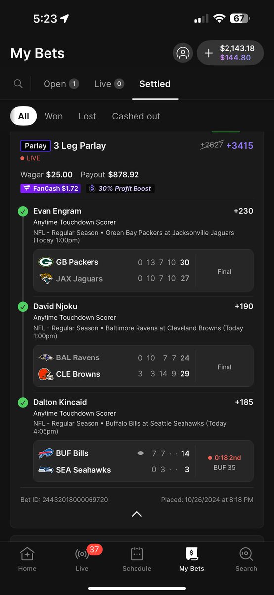 LebanonEman's tweet photo. @CodyBrownBets I owe you a tip my man!!! Let’s Gooooo! DM your Venmo https://t.co/xB1s3Jw8Qh