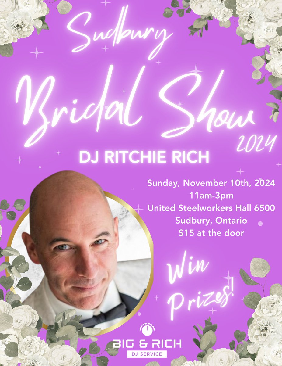 November 10th is the <a href="/sudbury/">Sudbury Mass</a>.bridal.show! 👰 Come learn about my services and how to book me for your upcoming wedding! 😀

#music #wedding #weddings #weddinginspiration #weddingplanning #weddingmusic #sudbury #sudburyontario #event #dj #weddingdj #sudburydj #djsudbury