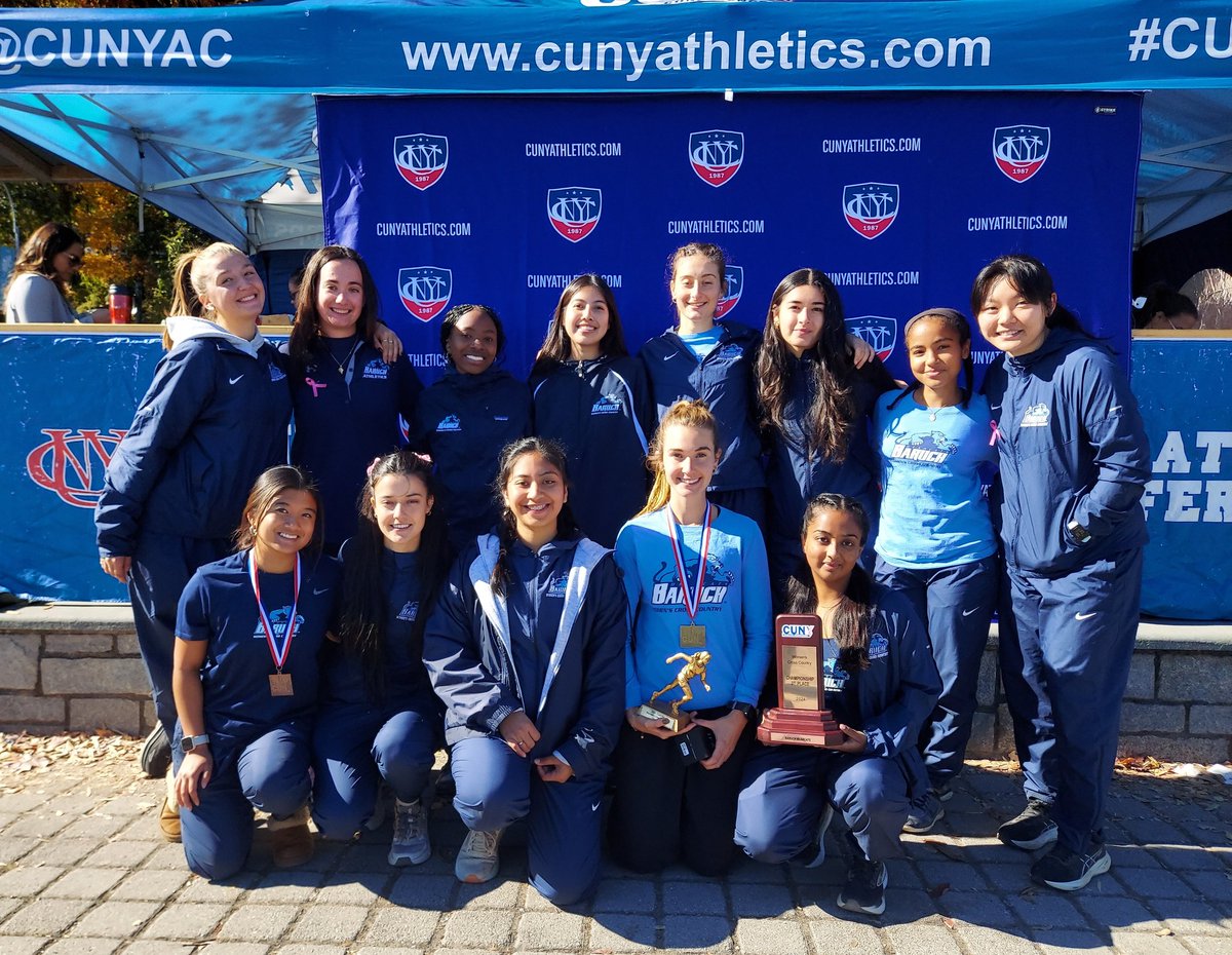 Great job Bearcats! Women earn third place trophy at the 2024 CUNYAC Cross Country Finals! #BaruchCrossCountry #CUNYChamps <a href="/BaruchBearcatAD/">Heather MacCulloch</a> <a href="/BaruchSAAC/">Baruch SAAC</a> <a href="/CUNYAC/">CUNY Athletic Conference</a>