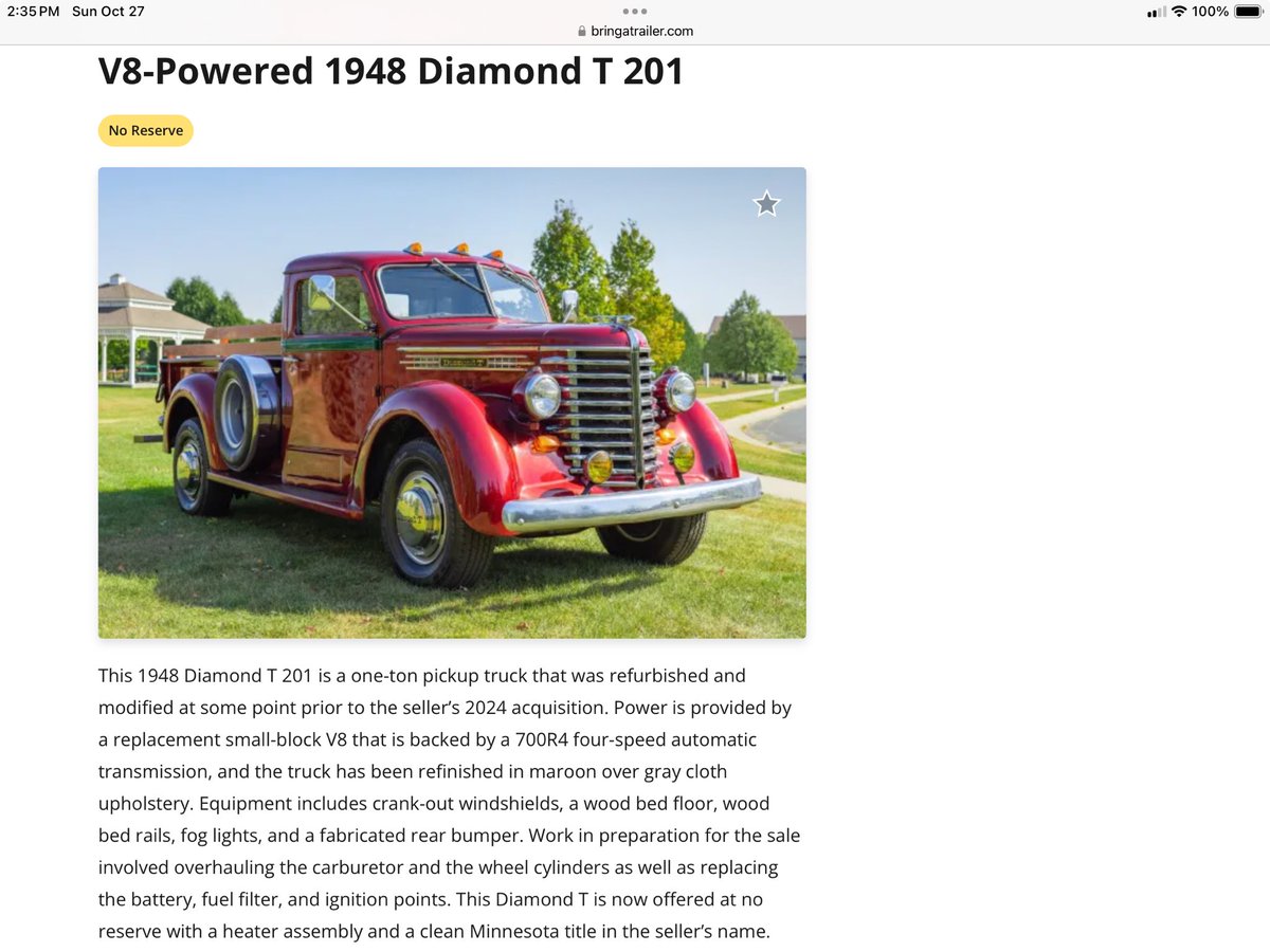 Now THAT’S a proper pickup.
