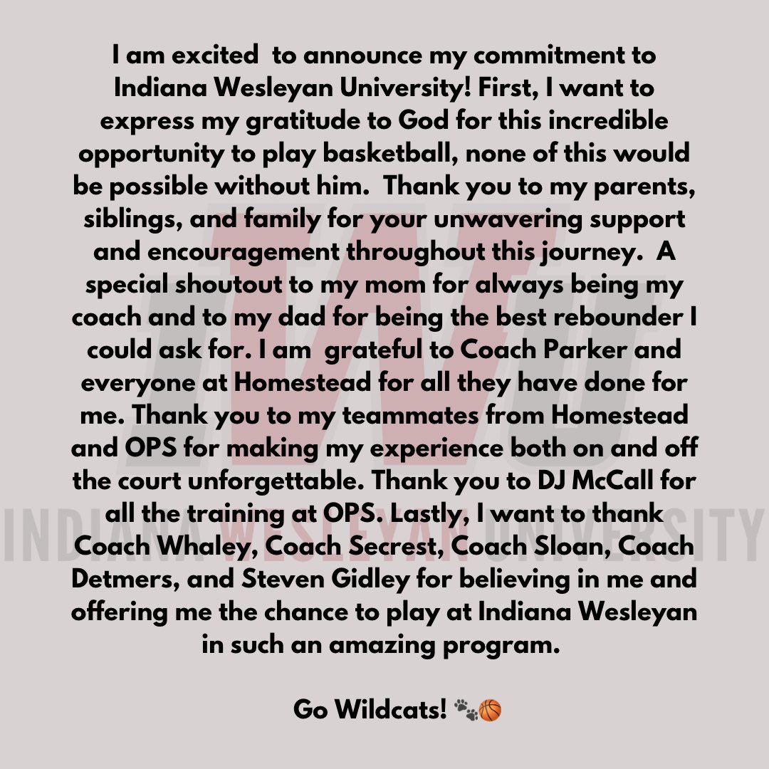 Whitney Ankenbruck (@wankenbruck) on Twitter photo 100% COMMITTED ❤️🤍🐾 <a href="/IWU_WBB/">IWU WBB</a> 
<a href="/Homestead_Bball/">HHS Girls Bball</a> @ops_bball 100% COMMITTED ❤️🤍🐾 <a href="/IWU_WBB/">IWU WBB</a> 
<a href="/Homestead_Bball/">HHS Girls Bball</a> @ops_bball