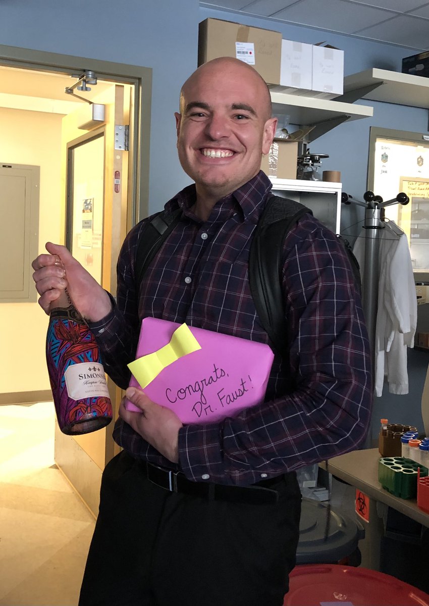LabEvavold's tweet image. Congrats to the brand new Dr. Faust!!!