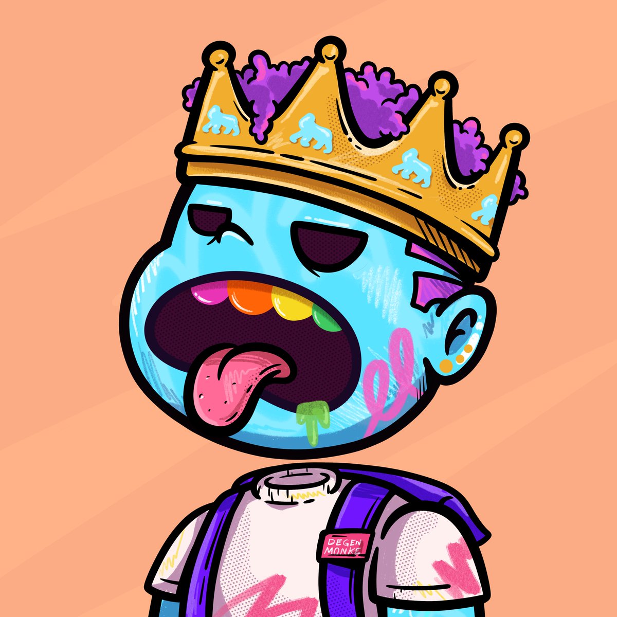 💥 Art that hits different. Vibes that go hard. Welcome to the DEGEN world.

✍️Hand-crafted chaos, built for those who live fast and collect bold. There are no empty promises—just raw energy on ApeChain.

See it. Feel it. Own it. This is DEGEN. 💀⚡️