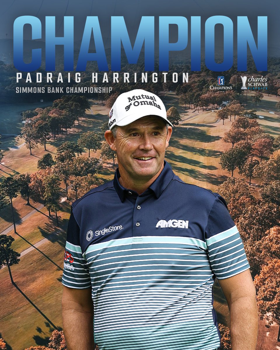 Win No. 9 for Paddy 🏆

@Padraig_H claims the <a href="/SBGolfChamp/">Simmons Bank Championship</a>!