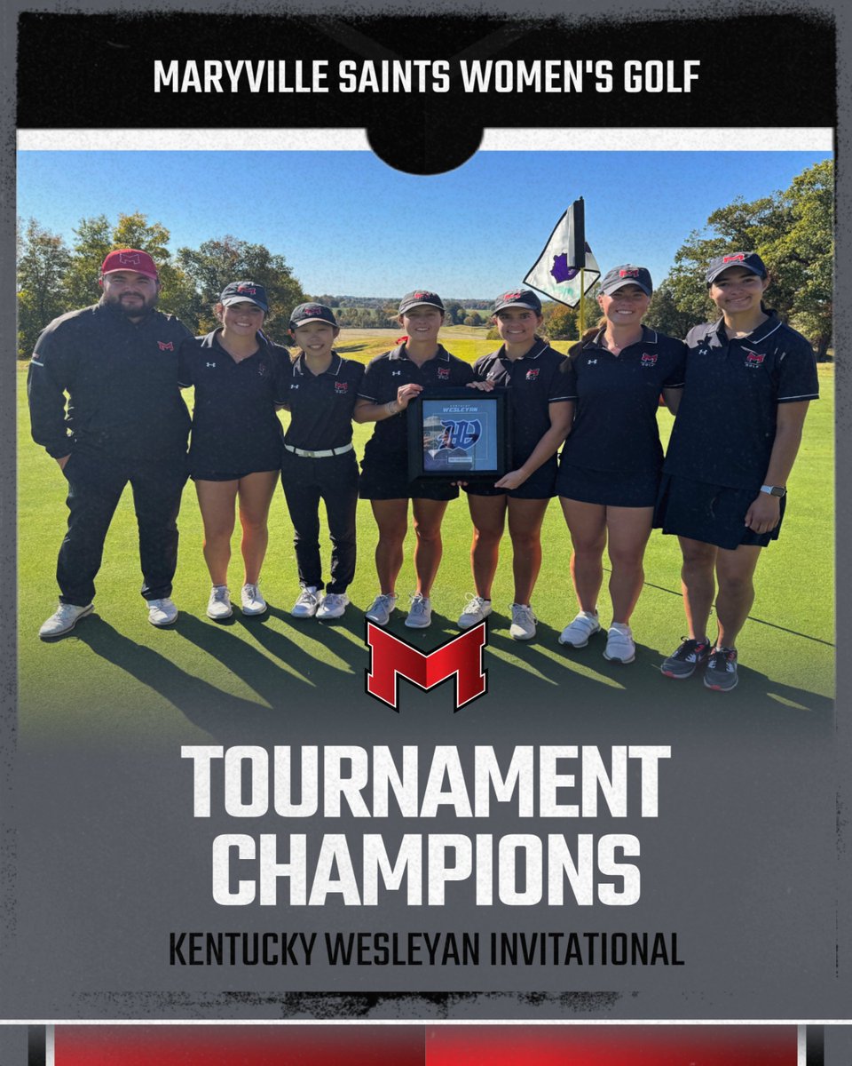 ⛳️TOURNAMENT CHAMPIONS! 🏆

The Saints women's golf team closed the fall 2024 schedule in style as they won the Kentucky Wesleyan Invitational at The Pearl Club in Owensboro, Ky. 😤
🐾⛳️#BigRedM #GLVCwgolf