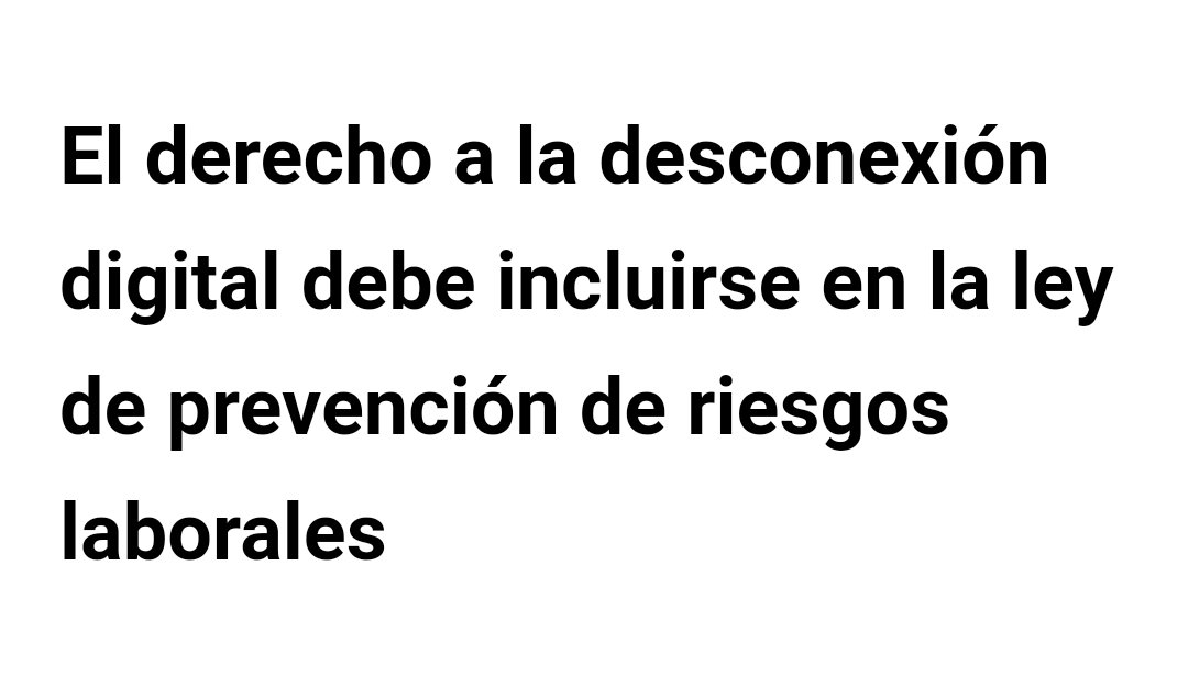 En la Semana Europea para la Seguridad y Salud en el Trabajo, desde UGT reclamamos prevención en las empresas para que la introducción de las nuevas tecnologías no dañe la salud de las personas trabajadoras.
ugt.es/el-derecho-la-…