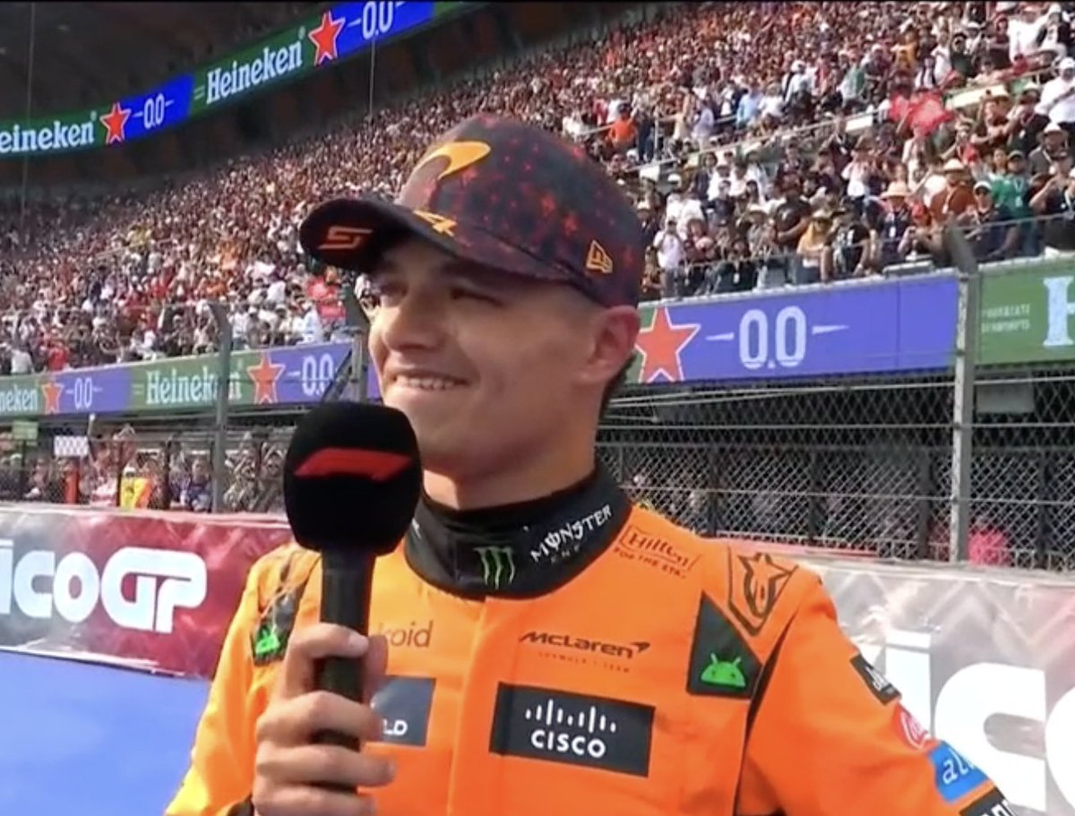Lando: "I knew what to expect (from Max). I didn't want to expect, because I respect Max. But this just isn’t clean driving."

#MexicoGP