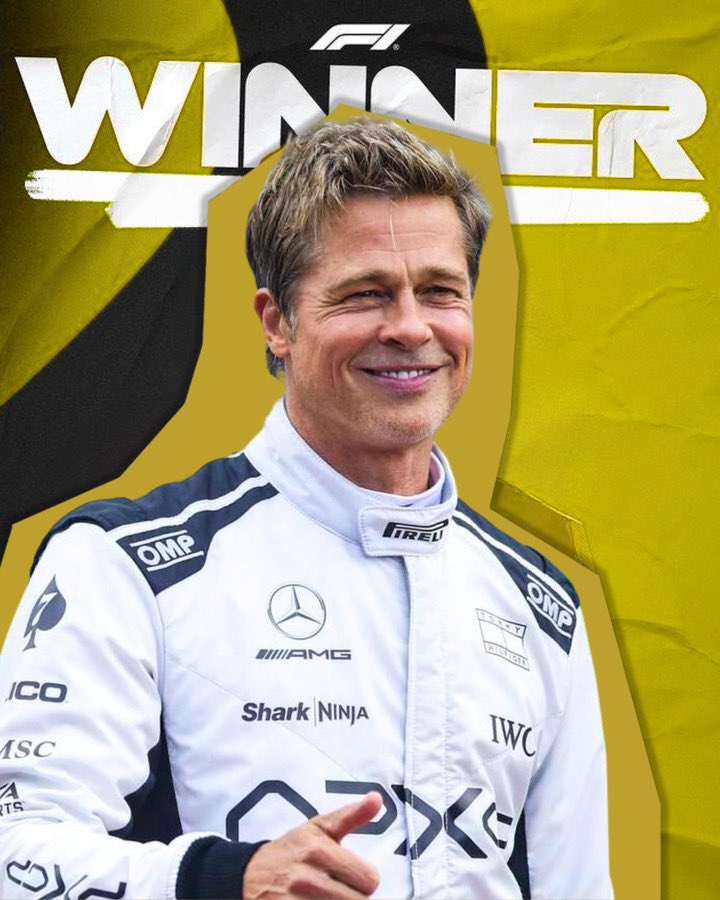 APXgpF1Team's tweet photo. HE’S DONE IT!!

SONNY HAYES WINS THE MEXICO CITY GRAND PRIX!!

We won’t be forgetting this result anytime soon🔥🔥

#VivaMexico #MexicoGP #APXGP #F1 #Formula1 #F1Movie 

(Please note: Our results are fictional and do not affect the real race standings. ) https://t.co/ZHumlaxwQN