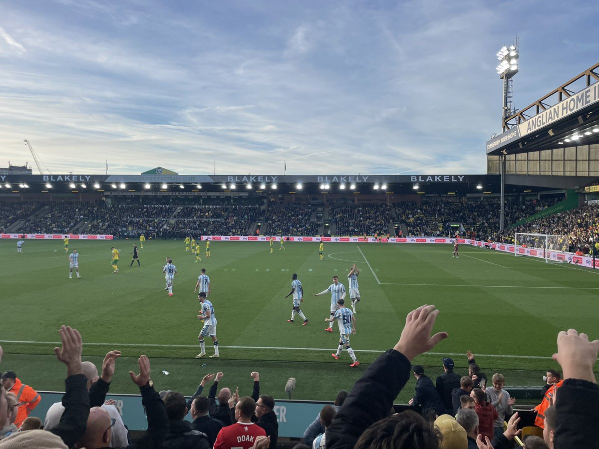 GordonMaw's tweet photo. A crazy afternoon at Carrow Road.  A penalty to take us to 1-4, but we end up 3-3.  Fair play to Norwich for the comeback. #UTB #Boro https://t.co/tNUJLLDztW