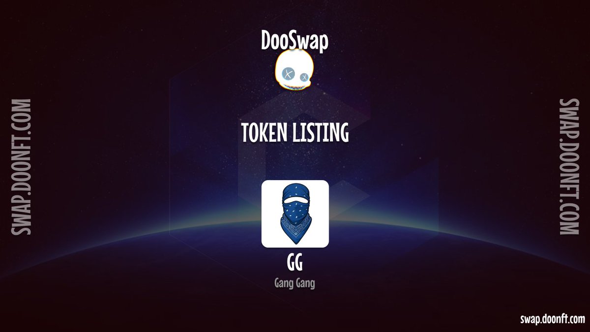 TheDooNFT's tweet photo. ๐TOKEN LISTING ๐
$GG - Gang Gang
#crofam #cronos https://t.co/qHaUzhtgoQ
