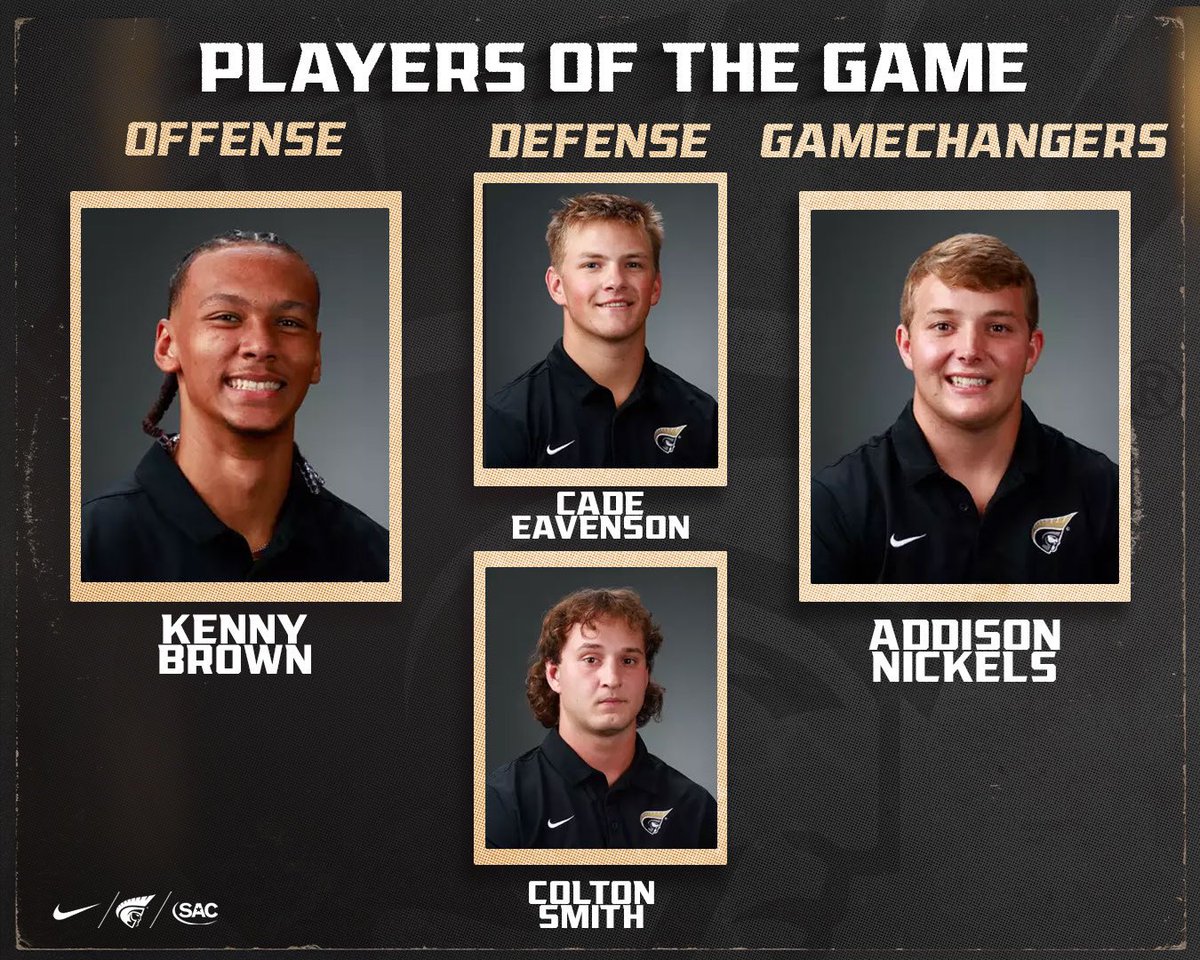 Players of the game from Week 8.

#AUthentic | #TeamOne
