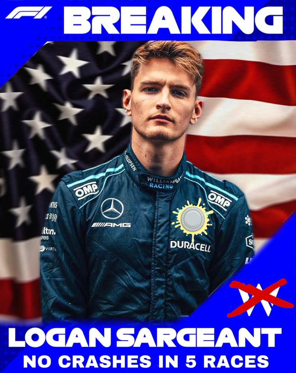 🚨| BREAKING: it has been five races and logan sargeant hasn't cashed ONCE. i know my goat.