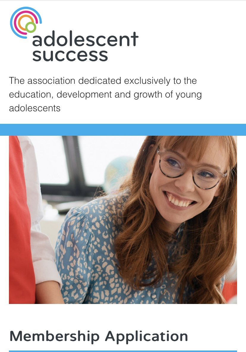 💫 JOIN OUR ASSOCIATION NOW Enhance your professional network and connect with other like minded educators and leaders who are dedicated to the education, development and growth of young adolescents.
Middle years is a unique time in a young person’s life.
adolescentsuccess.org.au/Membership-App…
