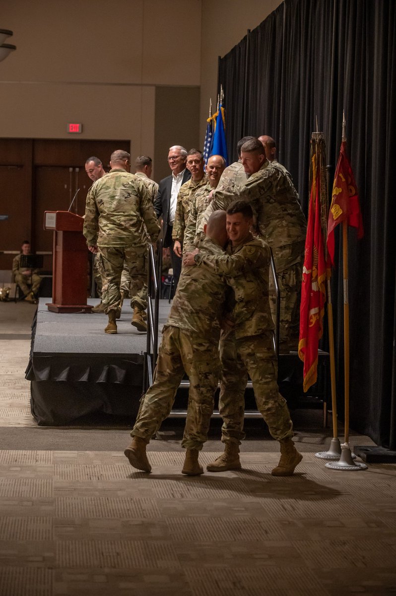 NDNationalGuard's tweet photo. Today the 1-188th ADA had a welcome home ceremony to recognize & honor the Soldiers of Bravo Battery. They were deployed for a year to provide air defense in support of USCENTCOM. Join us in welcoming them home & congratulating them on a job well done.
#WelcomeHome #FirstToFire https://t.co/W8yNvN7ml0